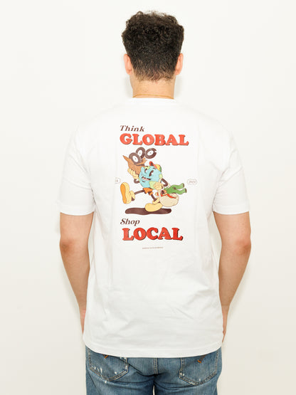T-Shirt "Think Global Shop Local"